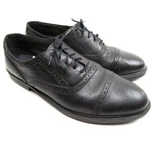 Cranston Cap Toe  Black Shoes Mens Size 12